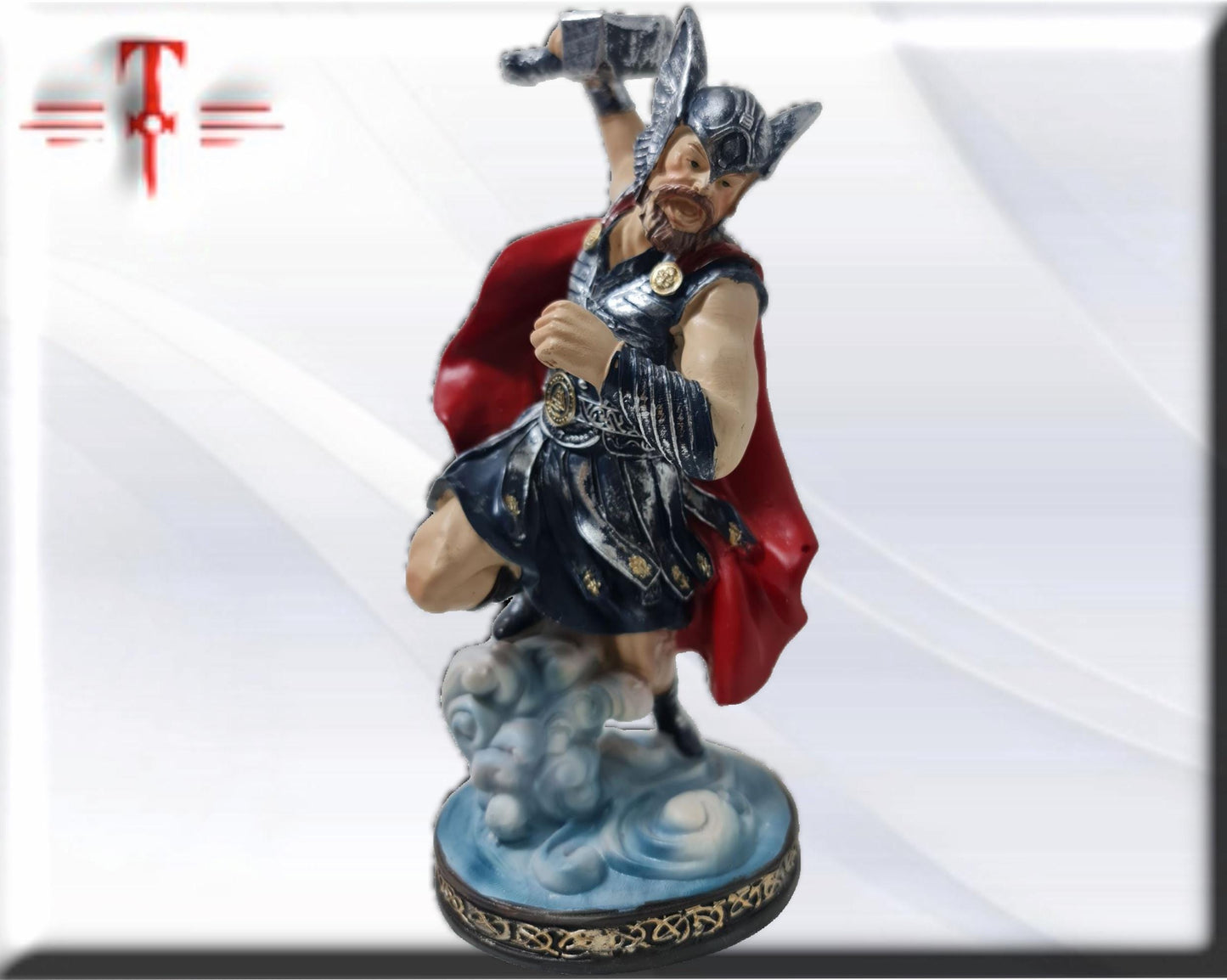 Estatua Dios Thor , dioses mitologicos , articulos esotéricos y religiosos , pintado a mano