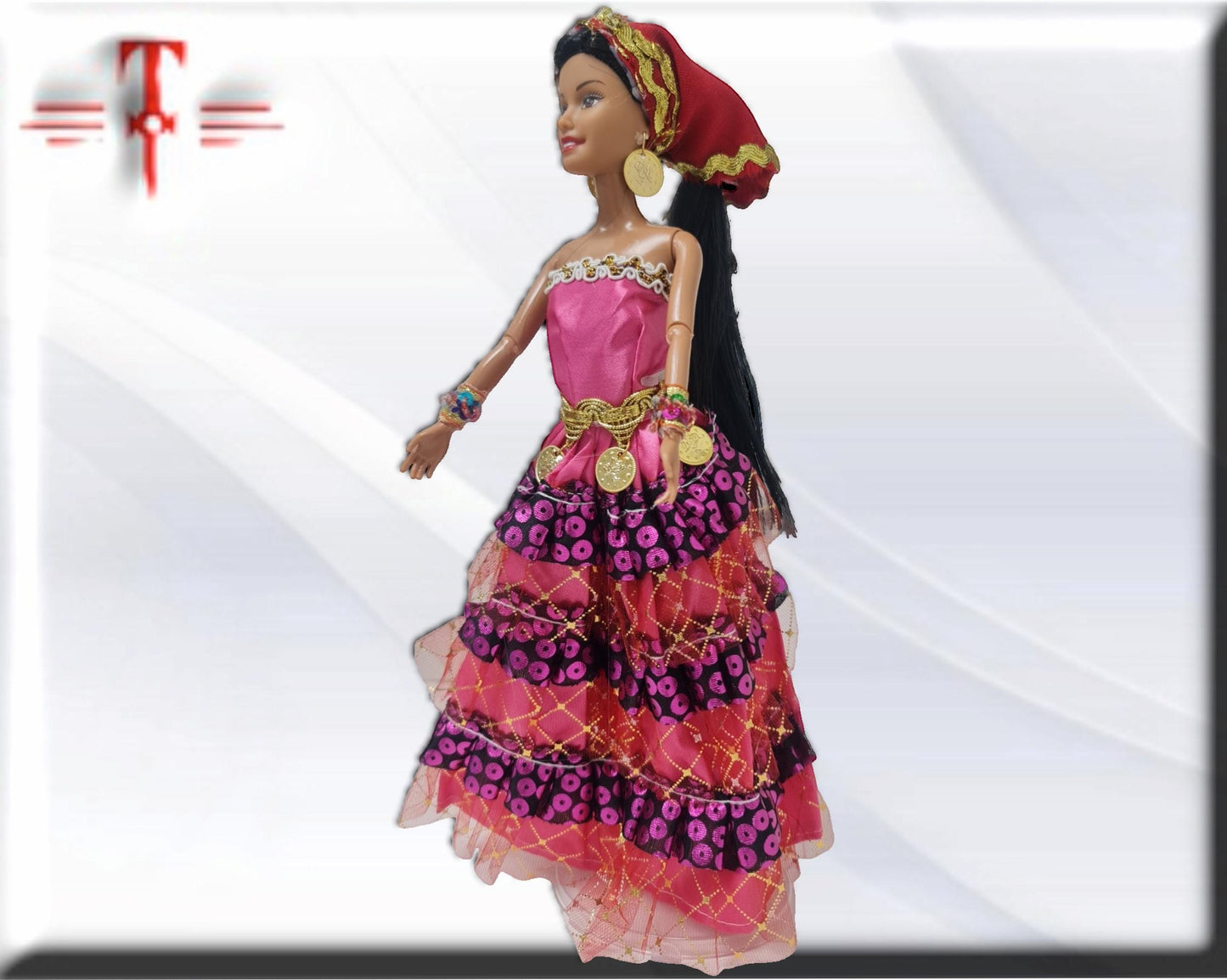 Muñeca Gitana, Zingara , vidente bola cristal , tarot , adivinacion