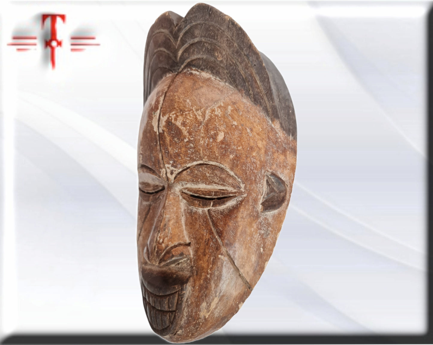 Máscara etnia Punu ( Gabon arte africano) Punu ethnic mask ( Gabon African art)