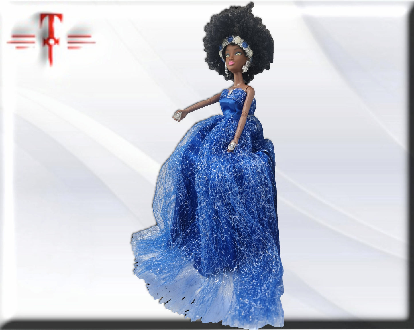 Muñeca Orisha Yemaya , Diosa del Mar , Deidad del Panteón Yoruba
