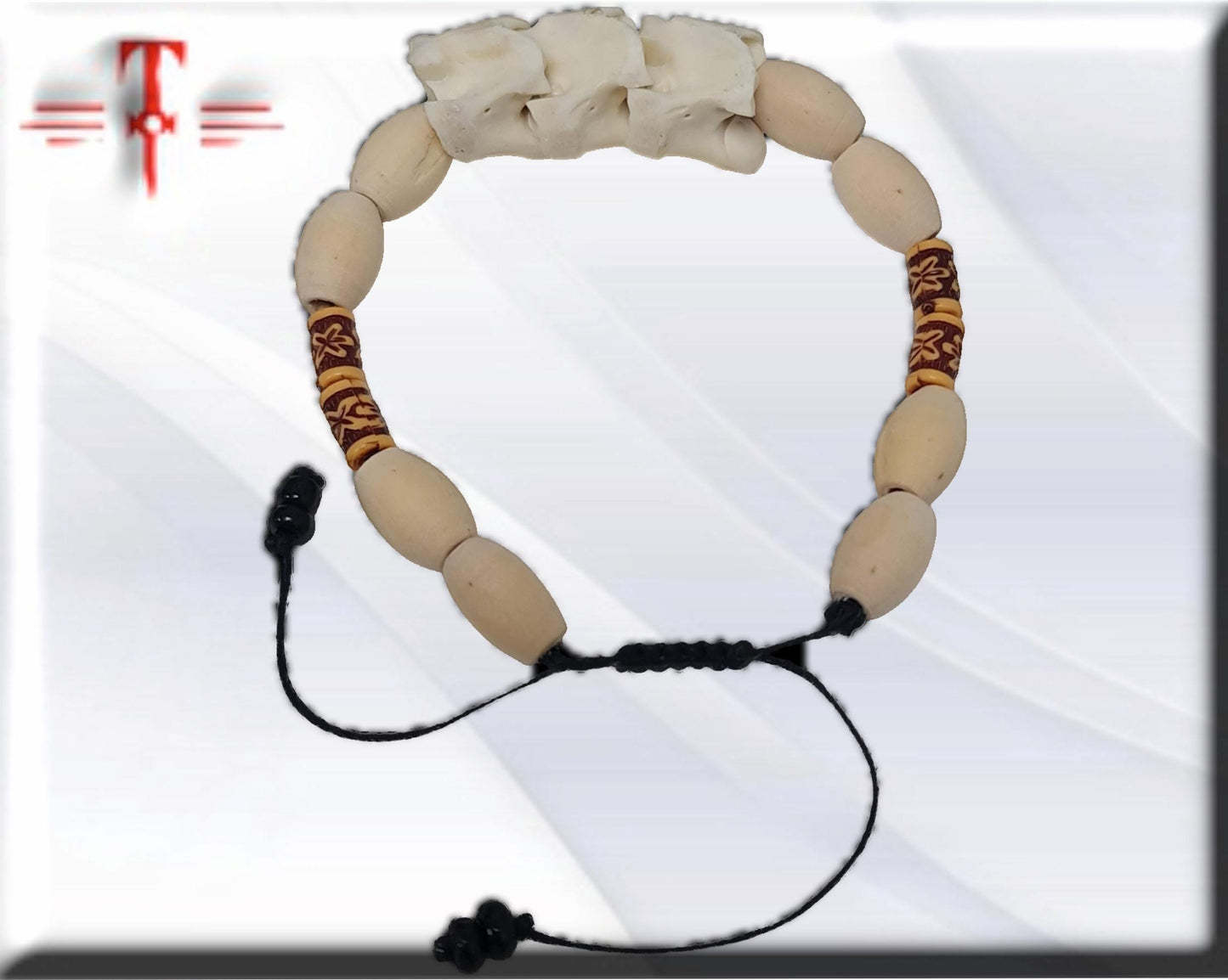 Brazalete Africano hueso serpiente , proteccion , suerte , secretos vodoun Fon
