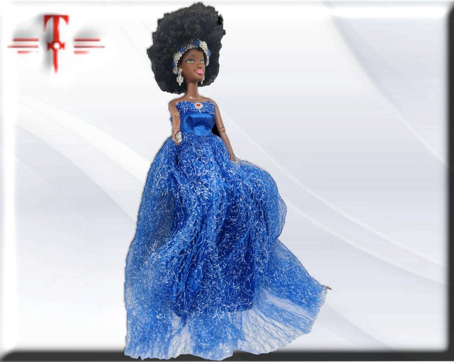 Muñeca Orisha Yemaya , Diosa del Mar , Deidad del Panteón Yoruba