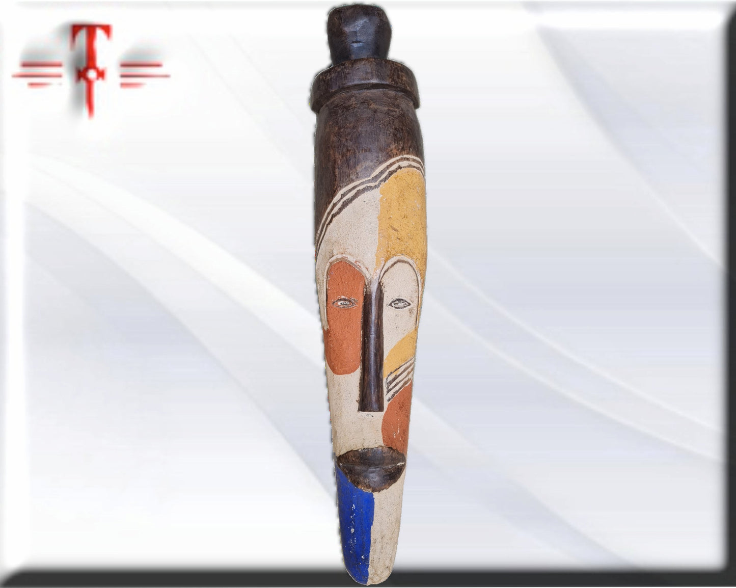 Máscara Baule (Costa de Marfil arte africano) Baule mask (Ivory Coast African art)