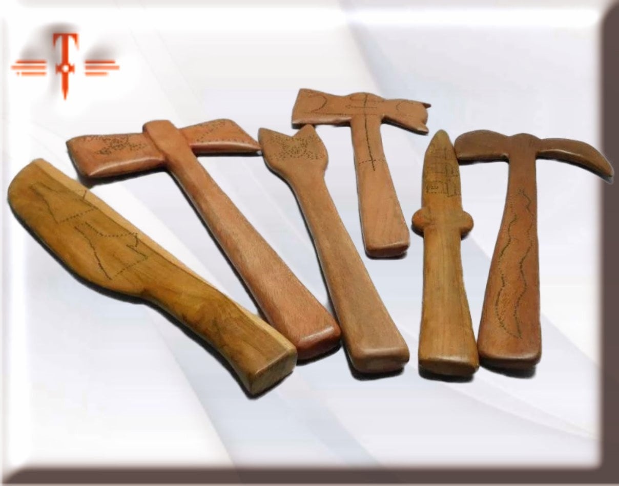 Herramientas Shangó de madera Santería