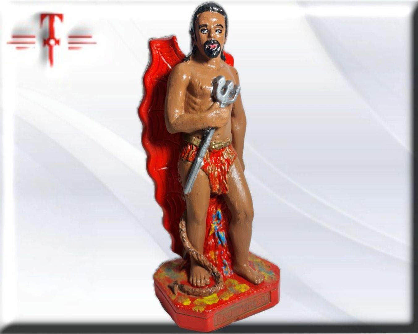 Figura Yeso exu Morcego , Candomble , kimbisa, Umbanda