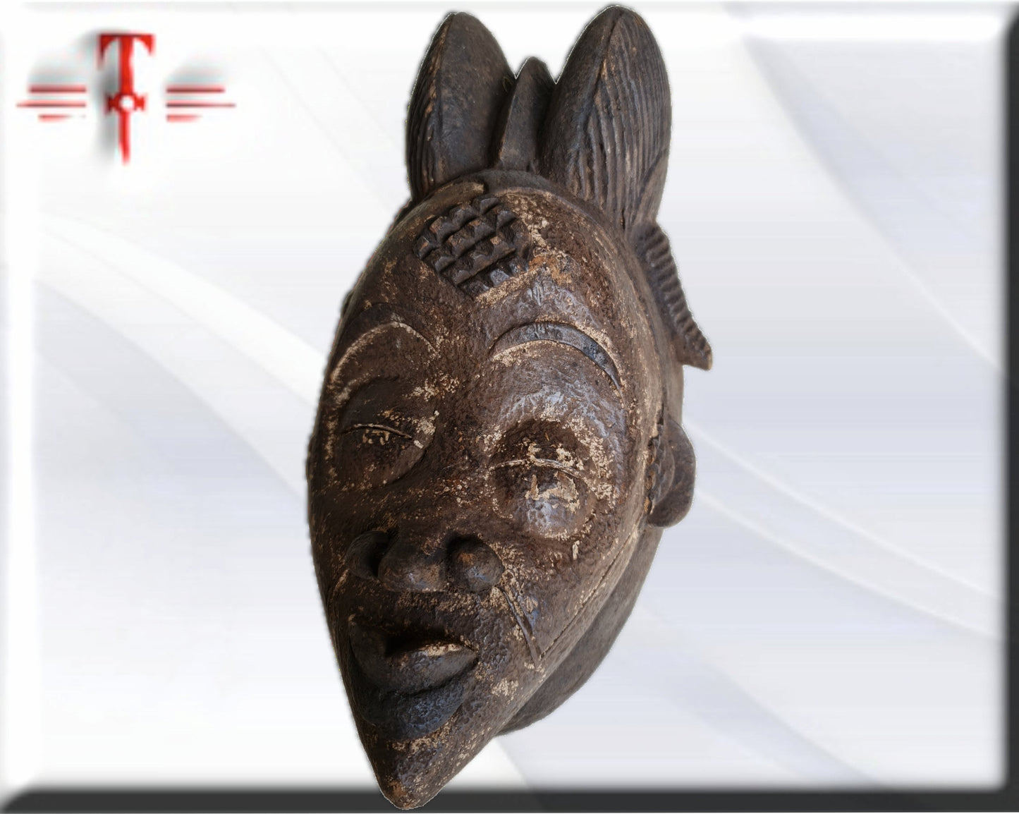 Máscara etnia Punu ( Gabon arte africano) Punu ethnic mask ( Gabon African art)