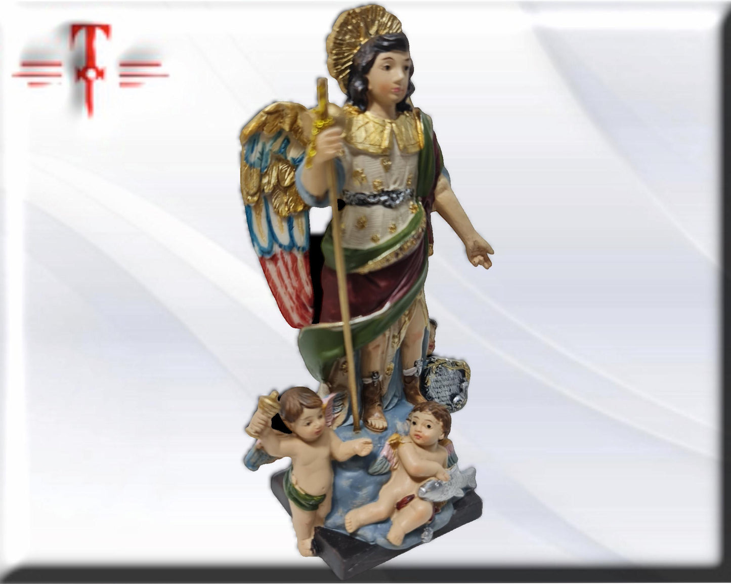 Arcangel Rafael con angeles , Santos y Vírgenes católicos , productos Religiosos