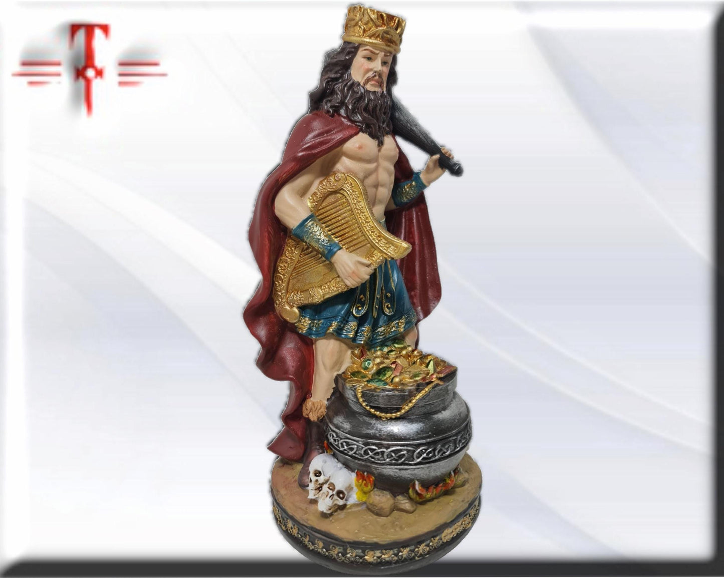 Estatua Dios Dagda , dioses mitologicos , articulos esotéricos y religiosos , pintado a mano
