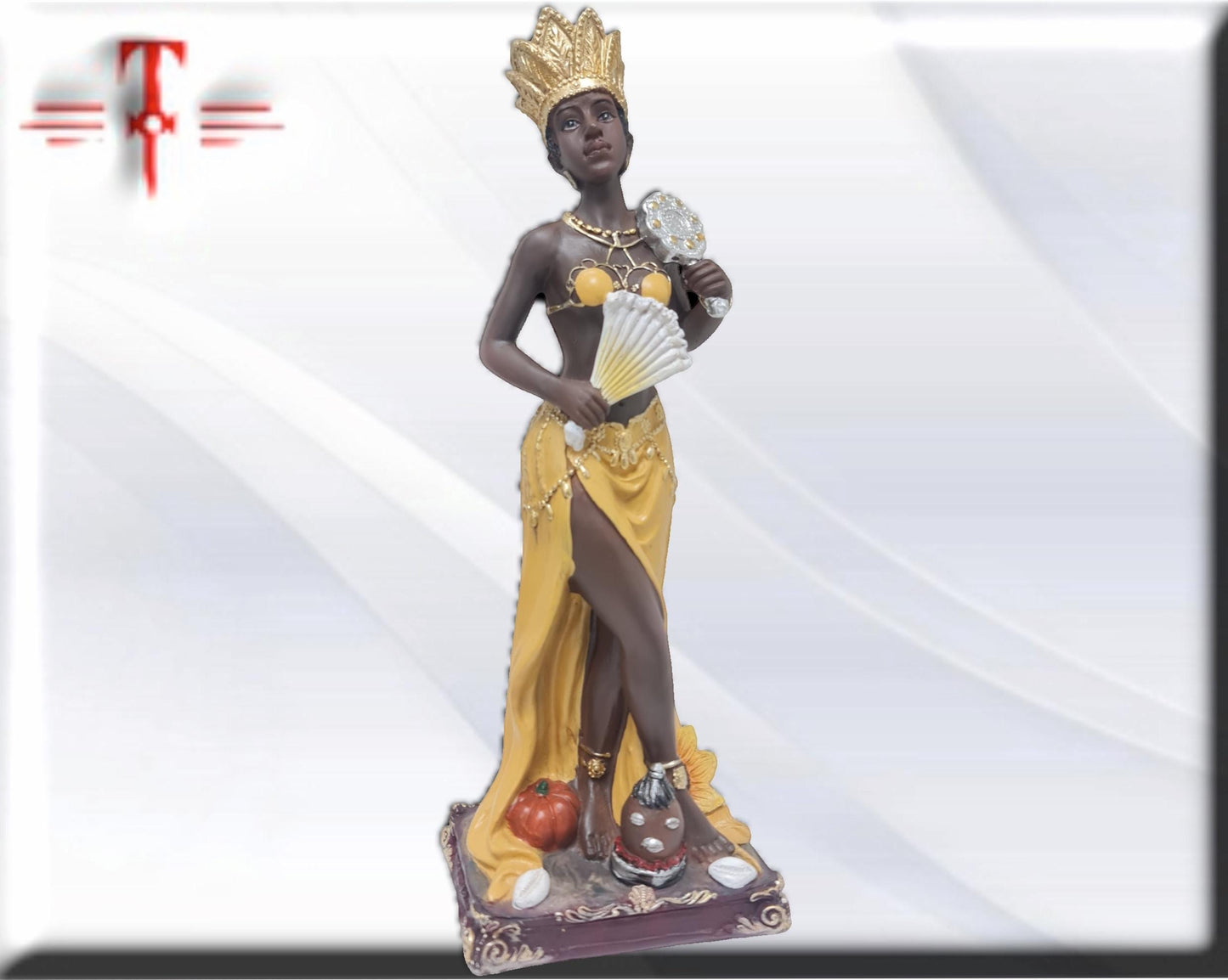 Figura de 30cm de la Orisha Oshún , santería , palo Mayombe , Diosa de las aguas dulces