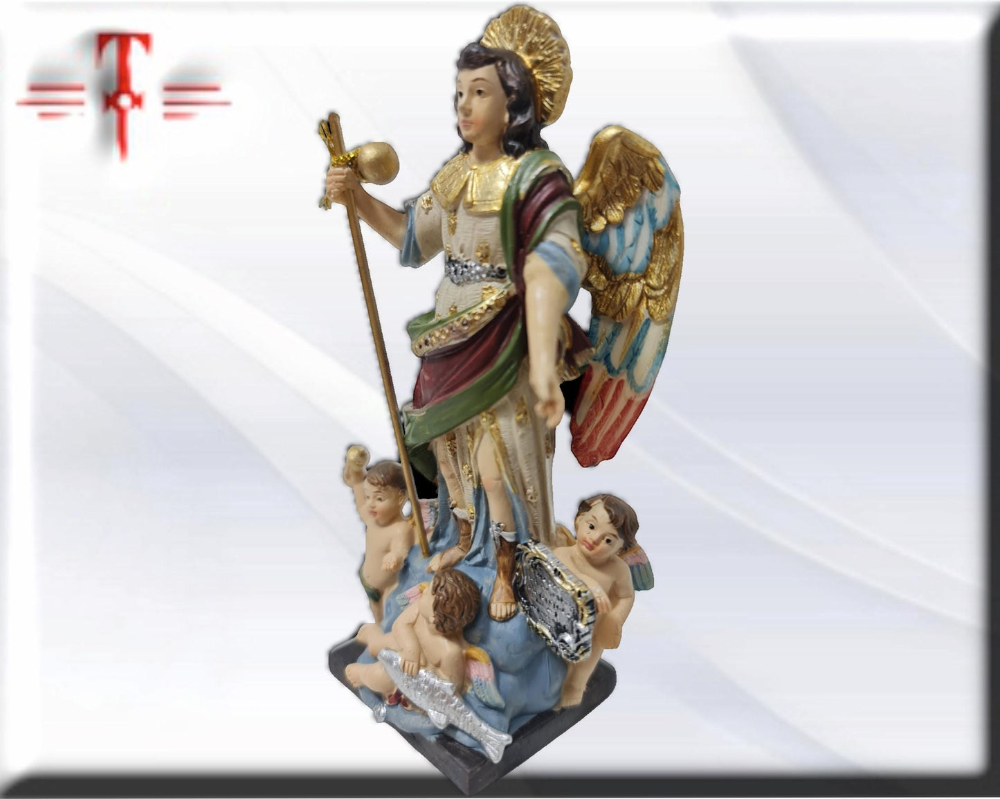 Arcangel Rafael con angeles , Santos y Vírgenes católicos , productos Religiosos