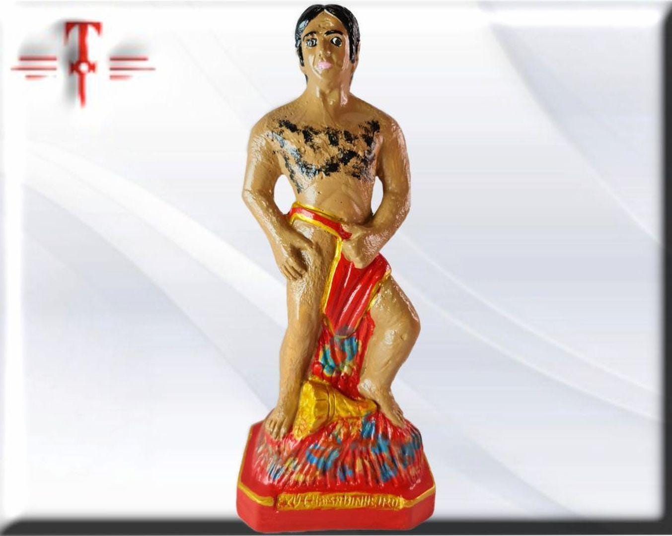 Figura Yeso exu chama dinheiro , Candomble , kimbisa, Umbanda