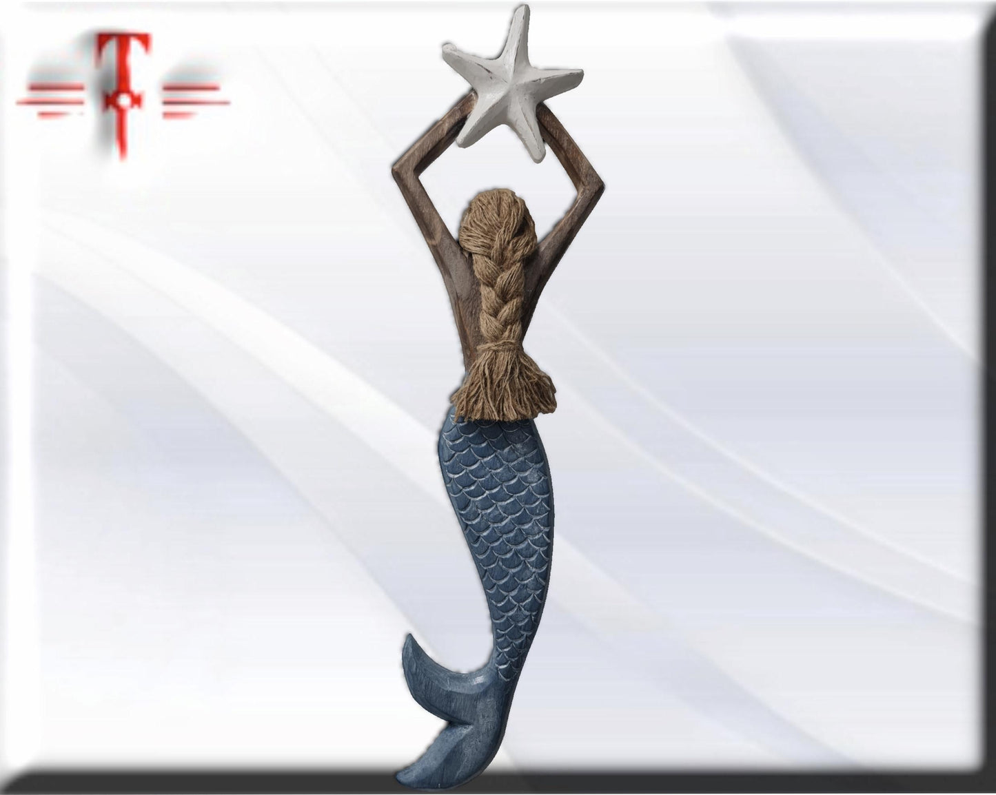 Wooden Mermaid Mystical Home Decor