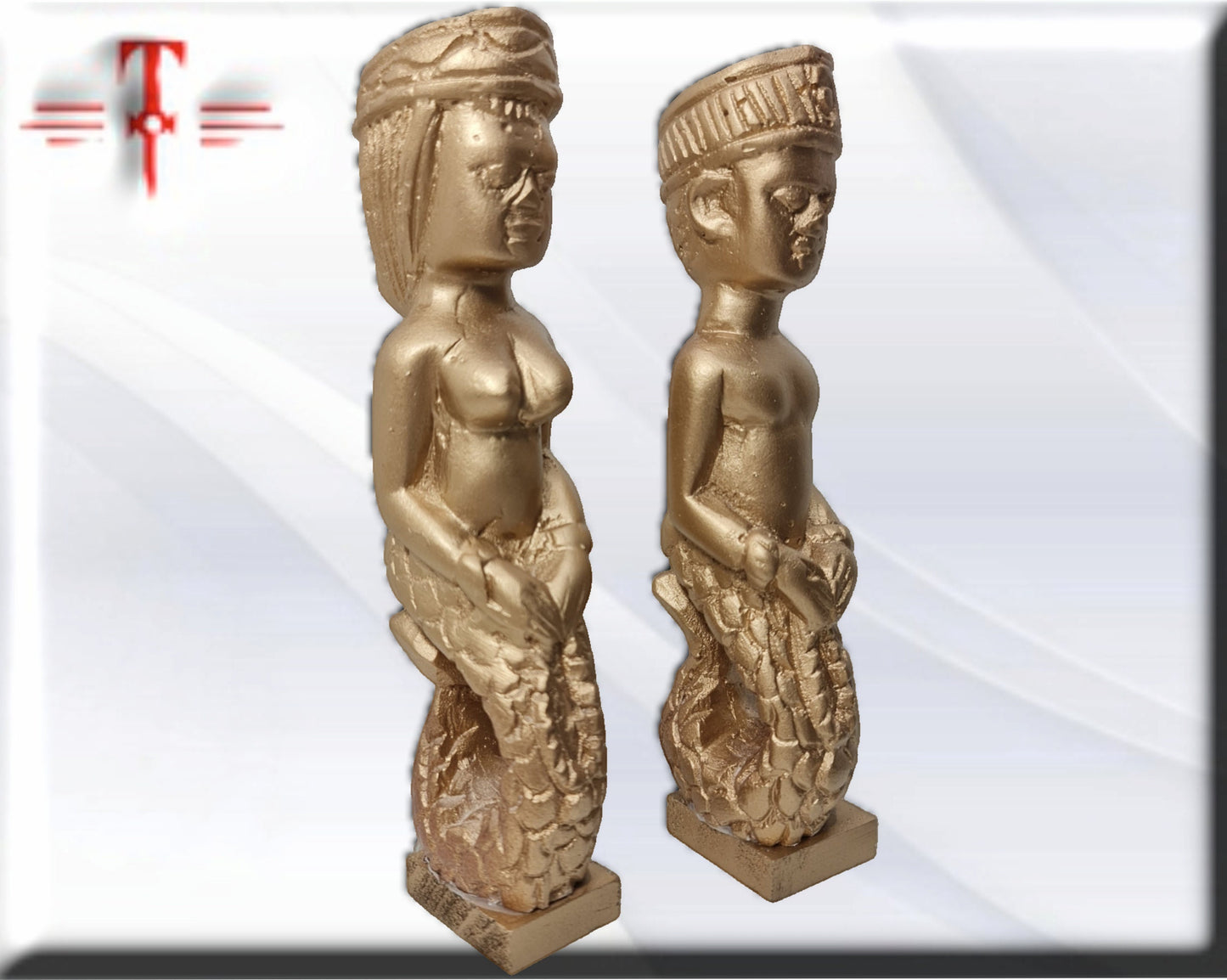 Estatuas Mami wata , diosa del Mar, Hombre y Mujer, Africa