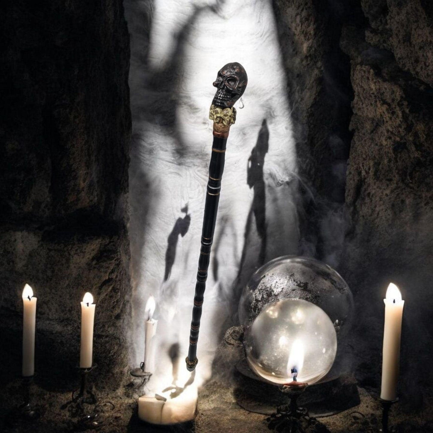Bastón de carga Eggun , santería , Palo Mayombe , voodoo