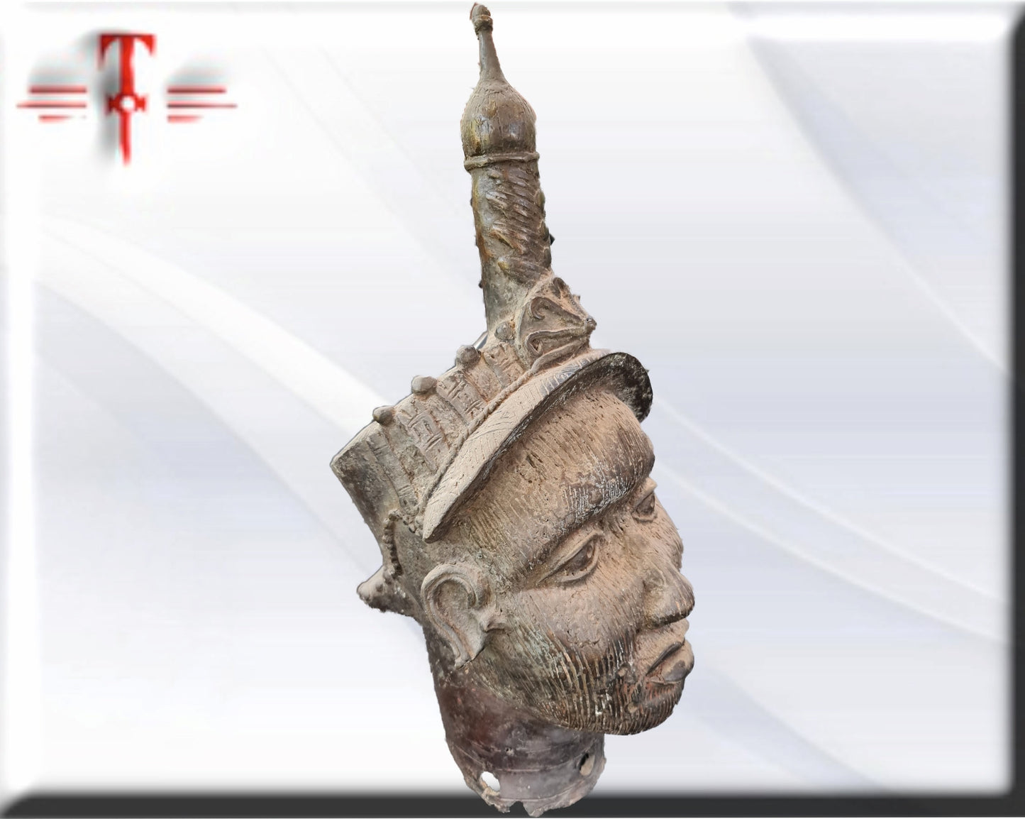 Busto de Ifá , Arte africano , Yoruba , Escultura de bronce 6 kilogramos
