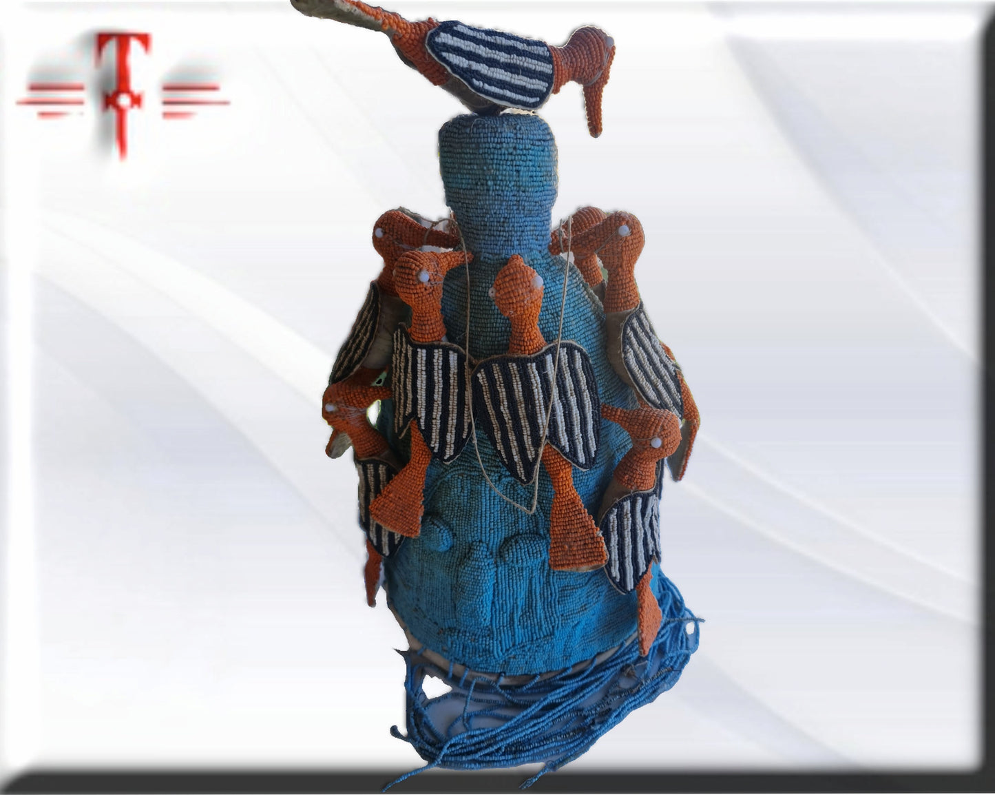 Casco Rey Ogboni osain yoruba Galería arte , antigüedad , artesanías africanas