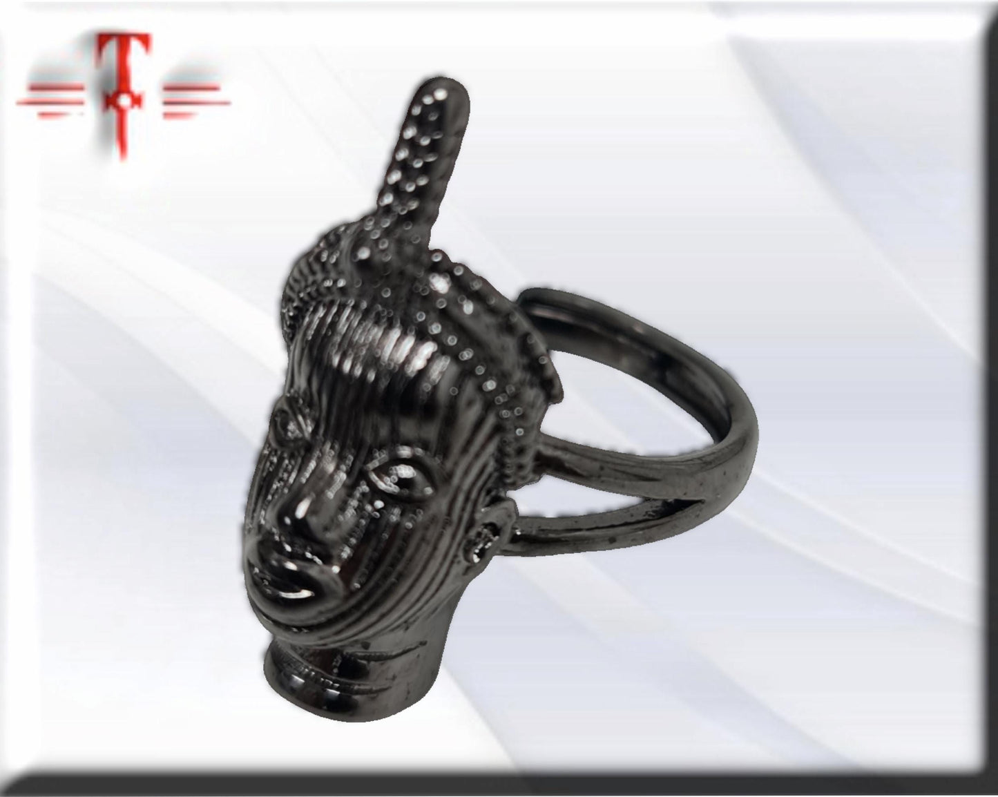 Anillo con el Busto de Ifá , hecho en exclusiva para Spotencias