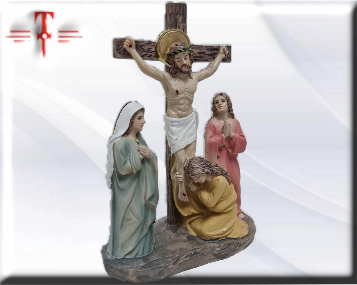 Cruz de Jesus con las 3 Marias . Catholic Saints and Virgins, Religious products,