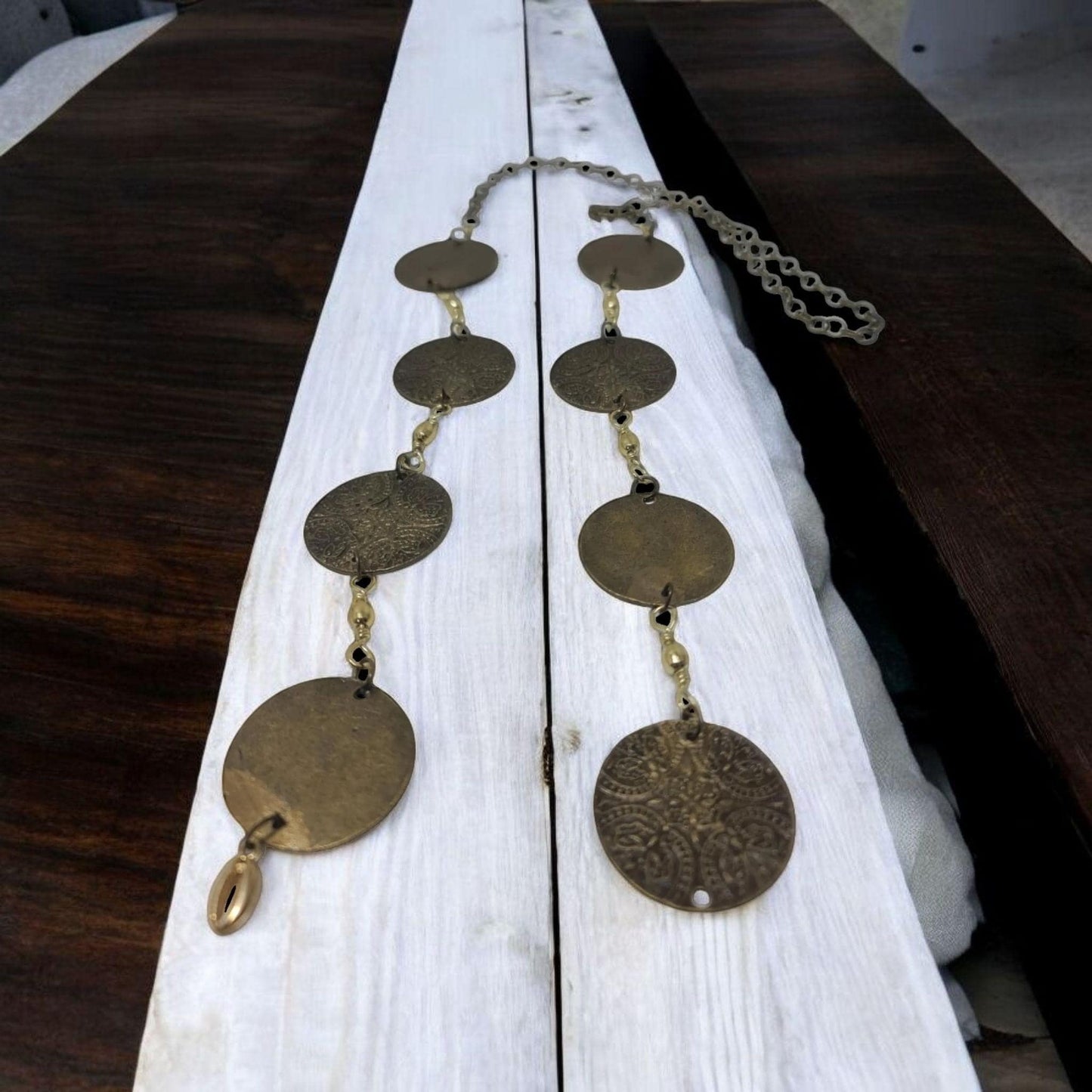 Ekuele ekwele opele de Orula Orunmila Ifá Santeria , grabado bronce