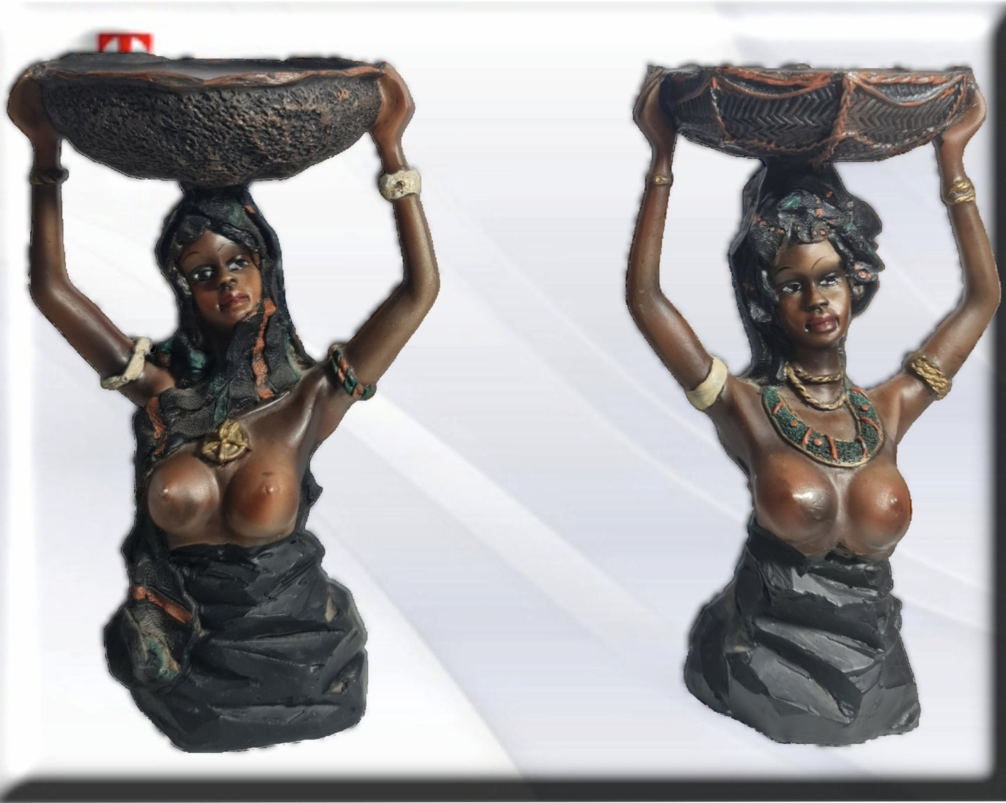 Pack 2 mujeres africanas Trabajadoras , decoración africana