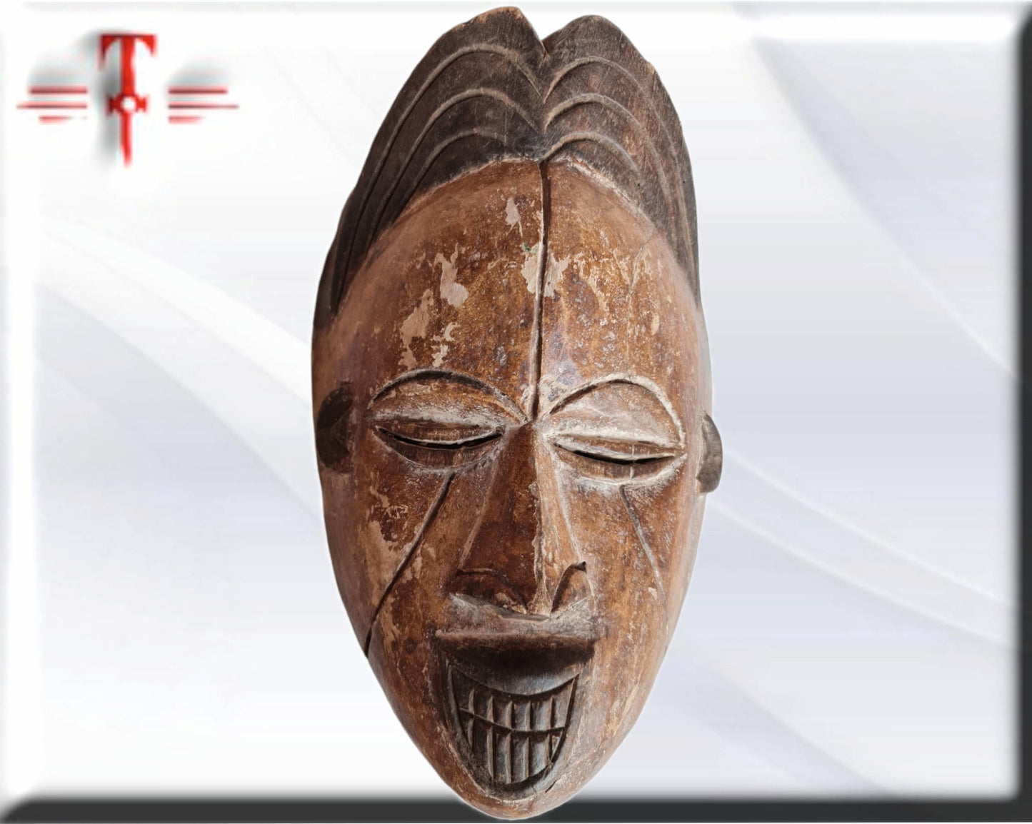 Máscara etnia Punu ( Gabon arte africano) Punu ethnic mask ( Gabon African art)