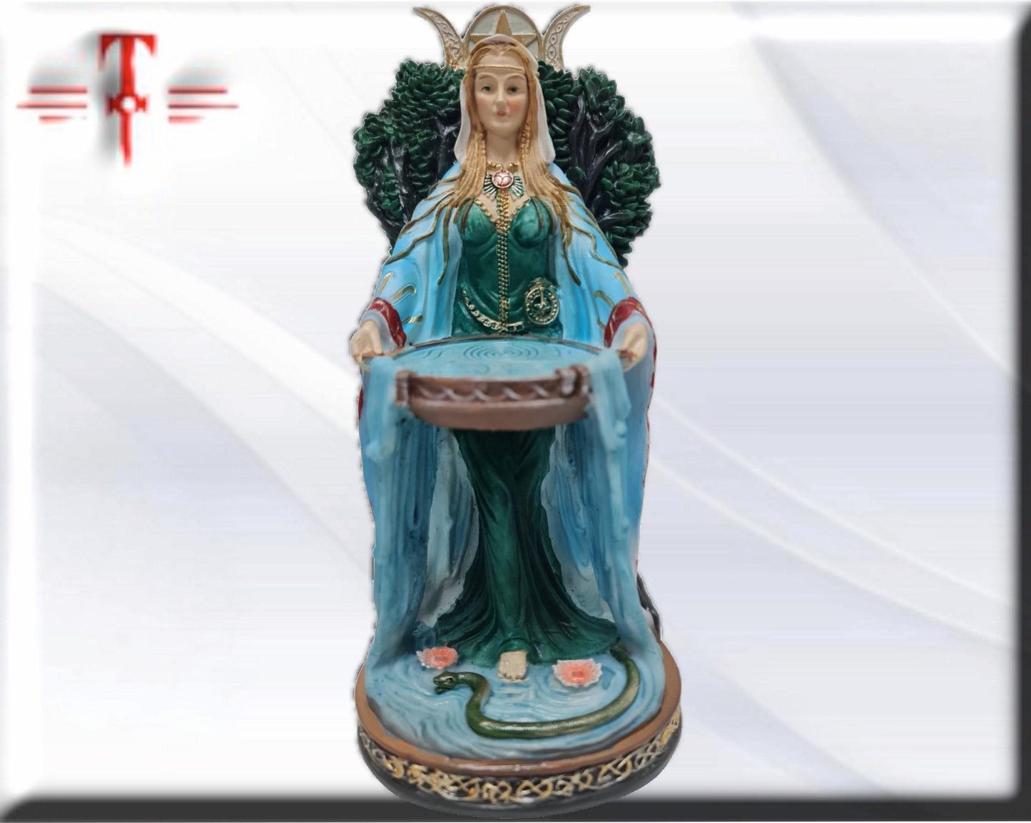 Estatua Diosa Danu , dioses mitologicos , articulos esotéricos y religiosos , pintado a mano
