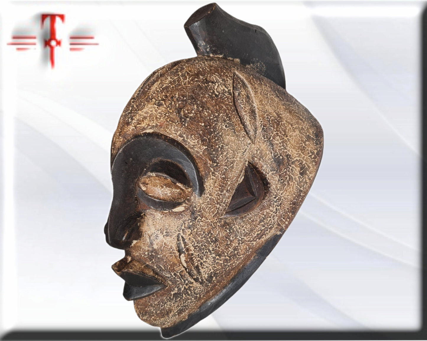 Antigua mascara Luba Congo arte africano