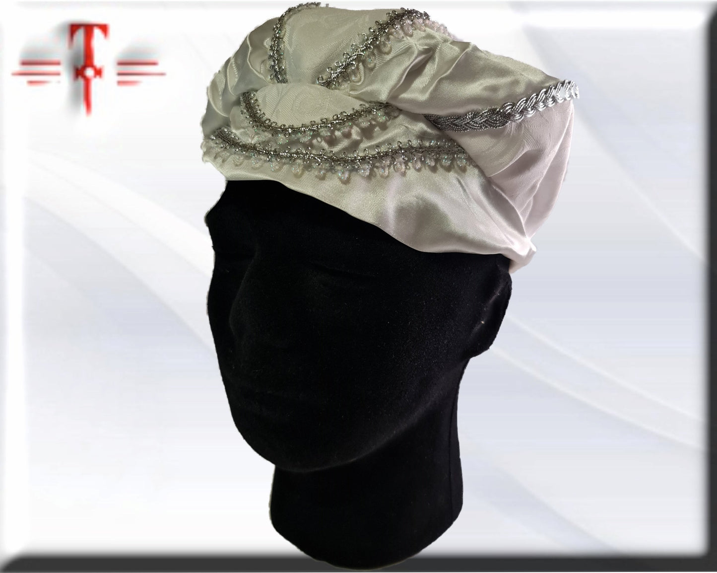 Gorro santeria Orisha Obatalá Gala Yoruba lucumí regla de Oshá