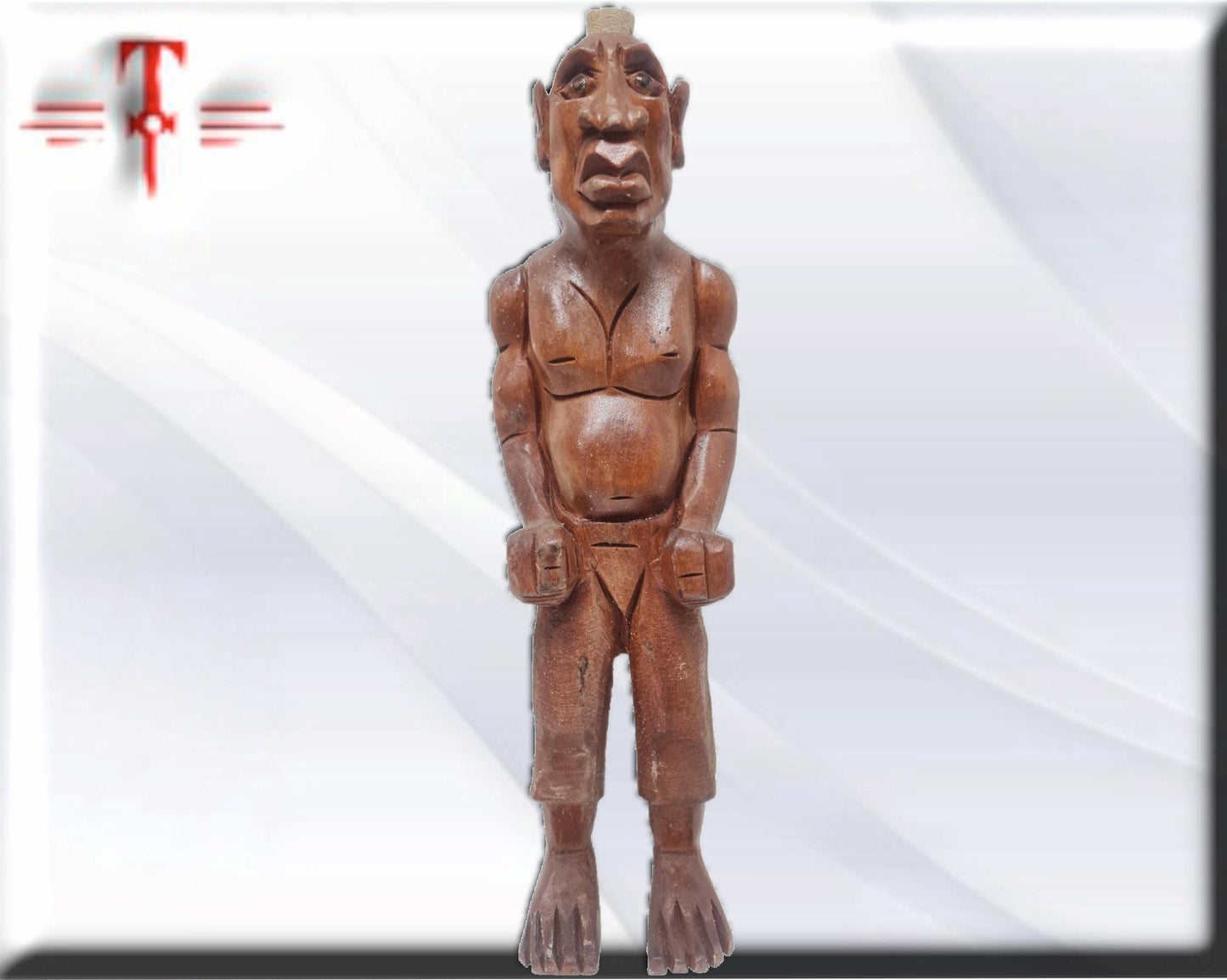 Aborigine-Puppe aus Agriyelu-Holz - Santeria, Yoruba, Lucumí