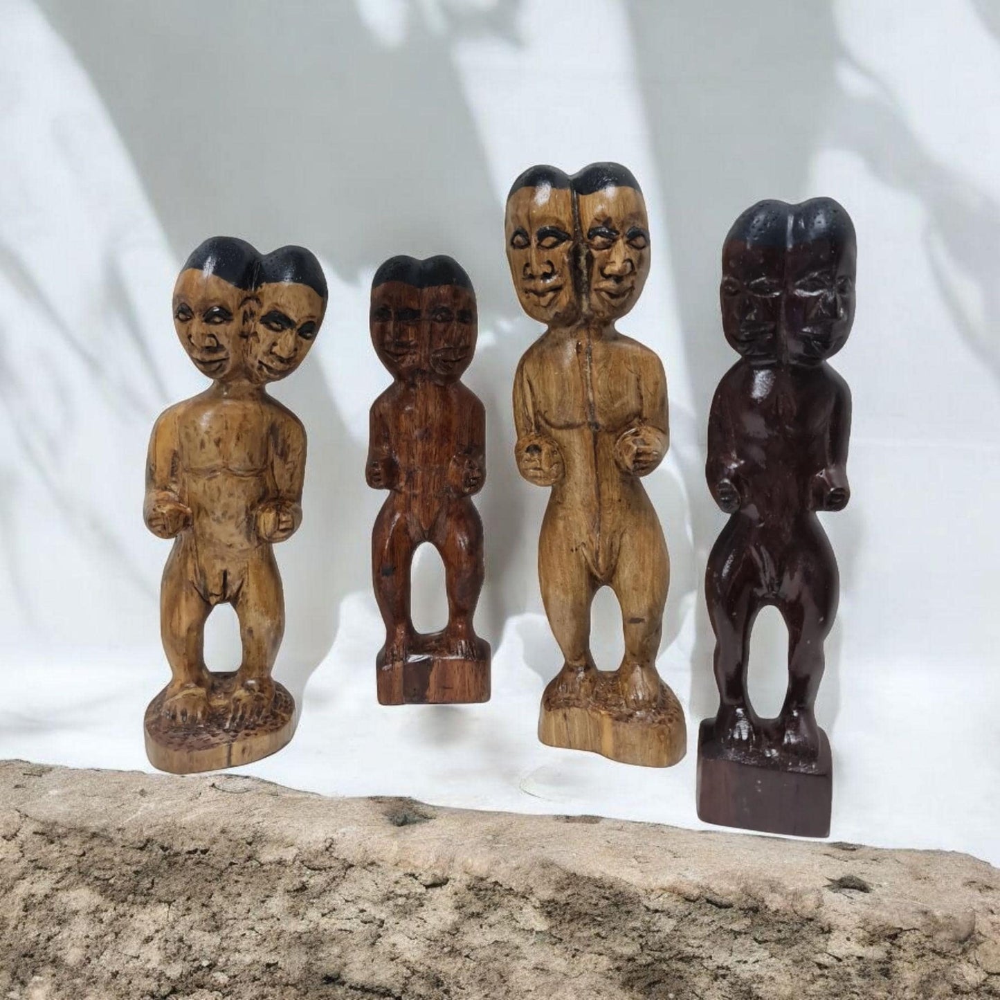 Muñeco aboran madera achikuelu - santería , yoruba, lucumí