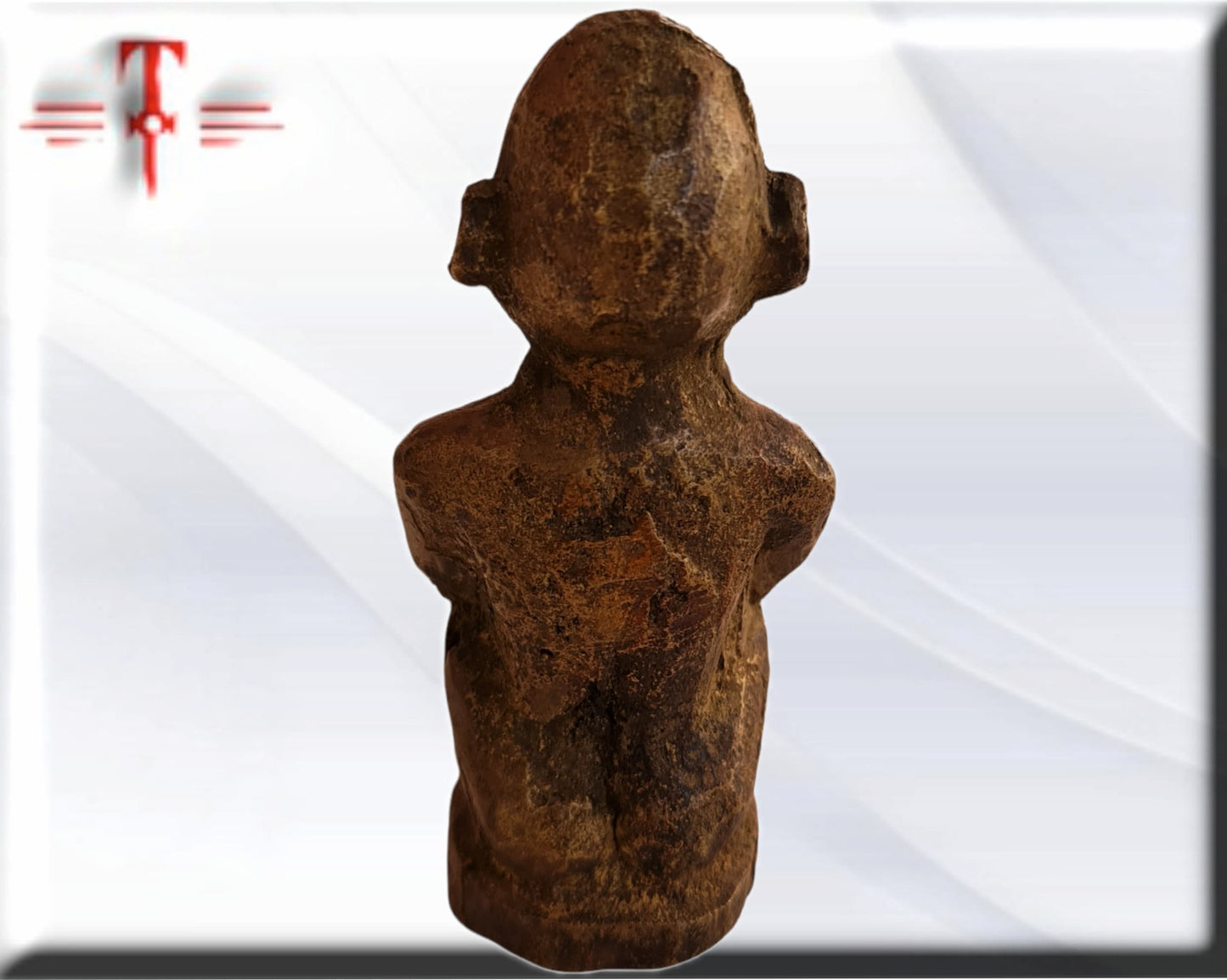 Antigua estatuilla de bronce de Benín Arte Africano , galeria de arte