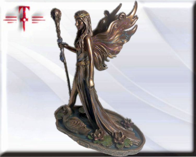Statue des Gottes Dagda, mythologische Götter, esoterische und religiöse Gegenstände, handbemalt