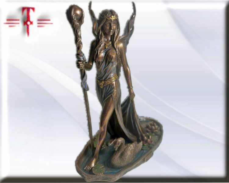 Statue des Gottes Dagda, mythologische Götter, esoterische und religiöse Gegenstände, handbemalt