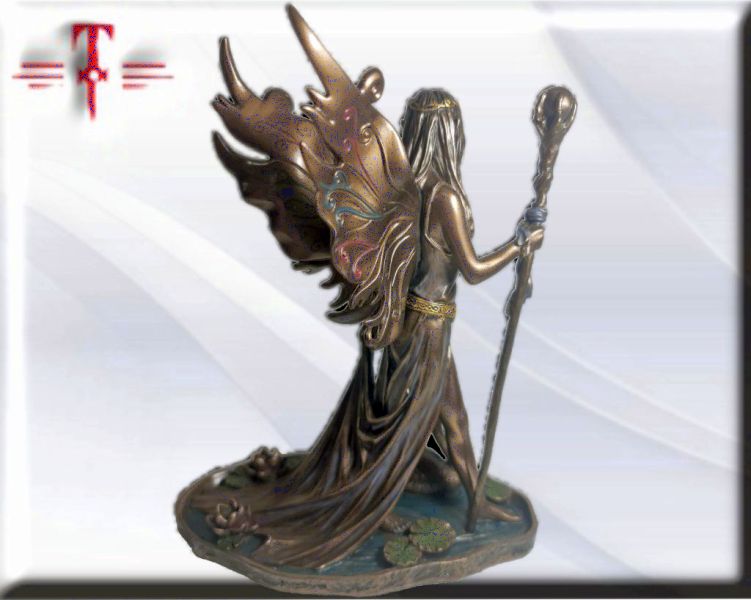 Statue des Gottes Dagda, mythologische Götter, esoterische und religiöse Gegenstände, handbemalt