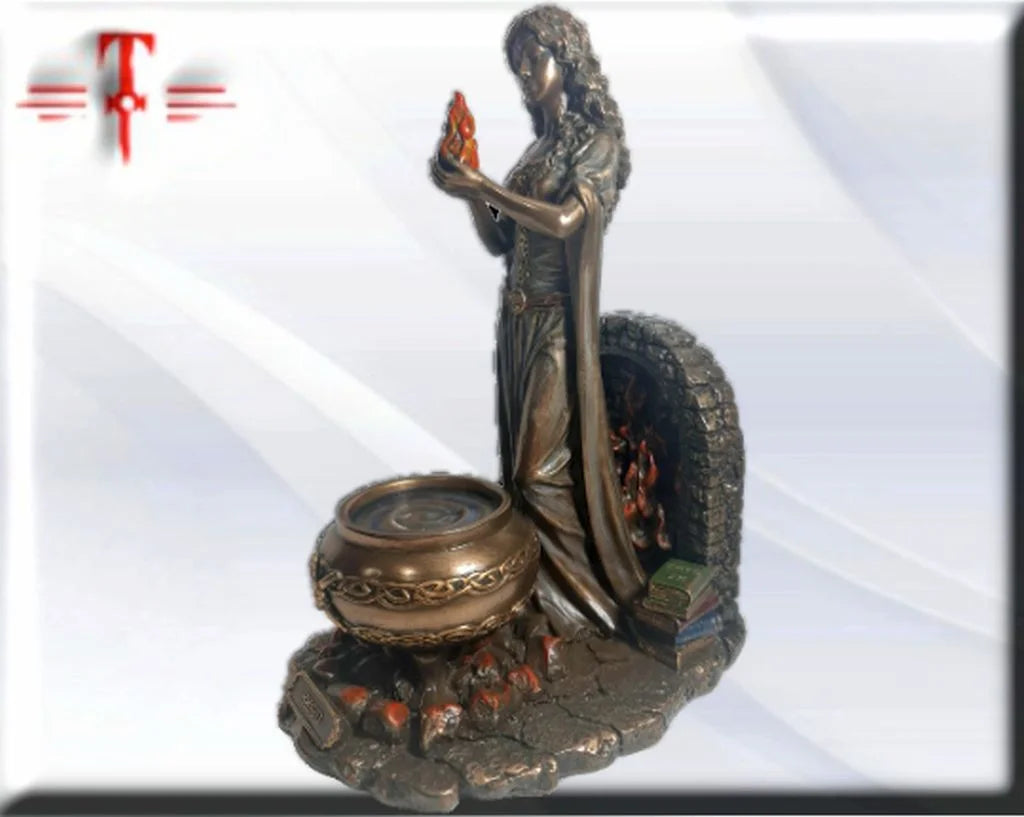 Statue des Gottes Dagda, mythologische Götter, esoterische und religiöse Gegenstände, handbemalt