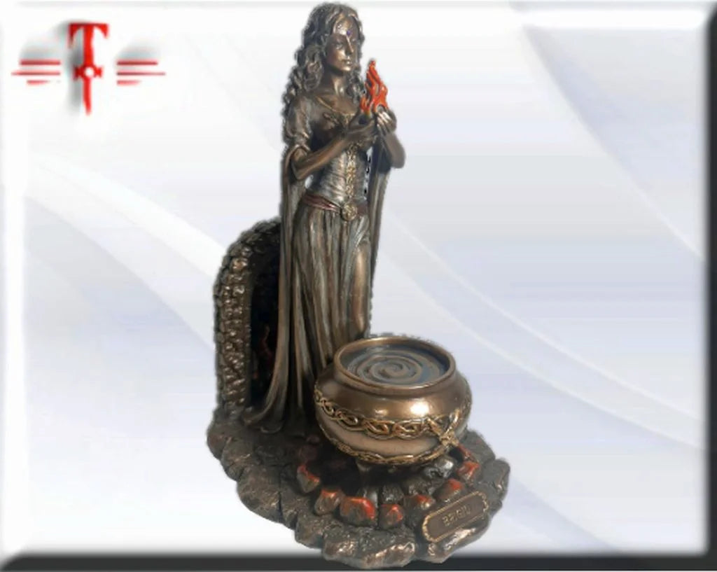 Statue des Gottes Dagda, mythologische Götter, esoterische und religiöse Gegenstände, handbemalt