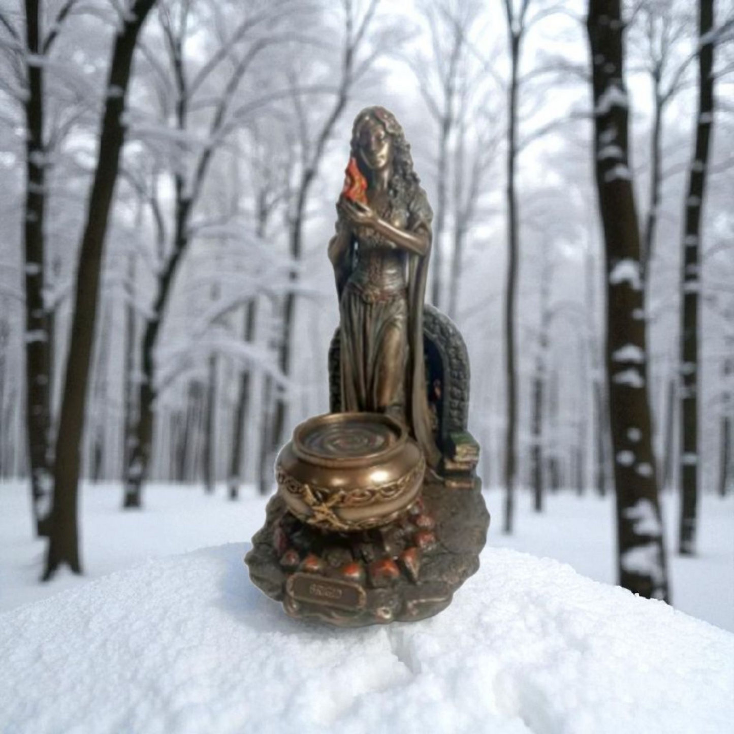 Statue des Gottes Dagda, mythologische Götter, esoterische und religiöse Gegenstände, handbemalt