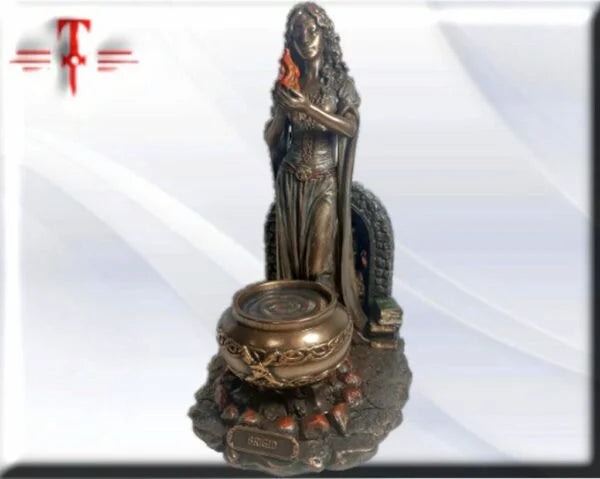 Statue des Gottes Dagda, mythologische Götter, esoterische und religiöse Gegenstände, handbemalt