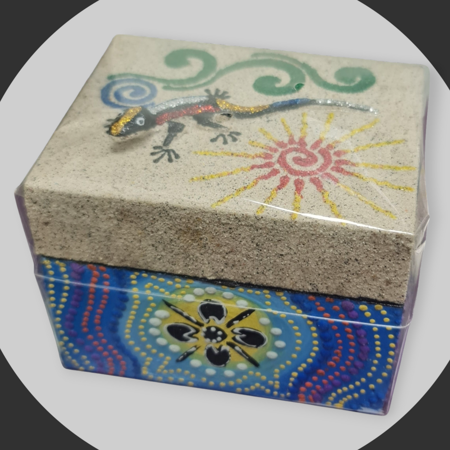 Caja decorativa lagarto