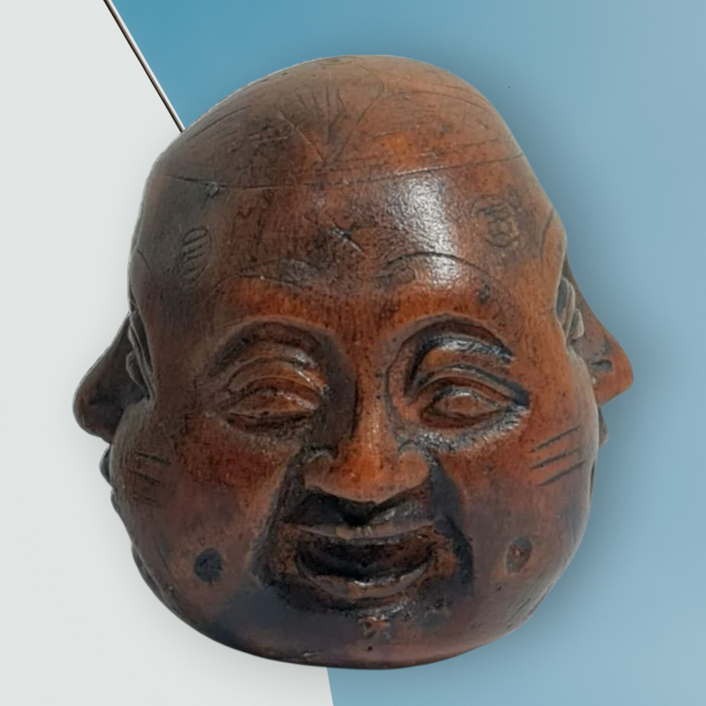 cabeza de Buda de cuatro caras