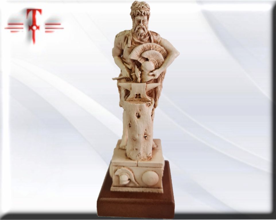 Statue des Gottes Dagda, mythologische Götter, esoterische und religiöse Gegenstände, handbemalt