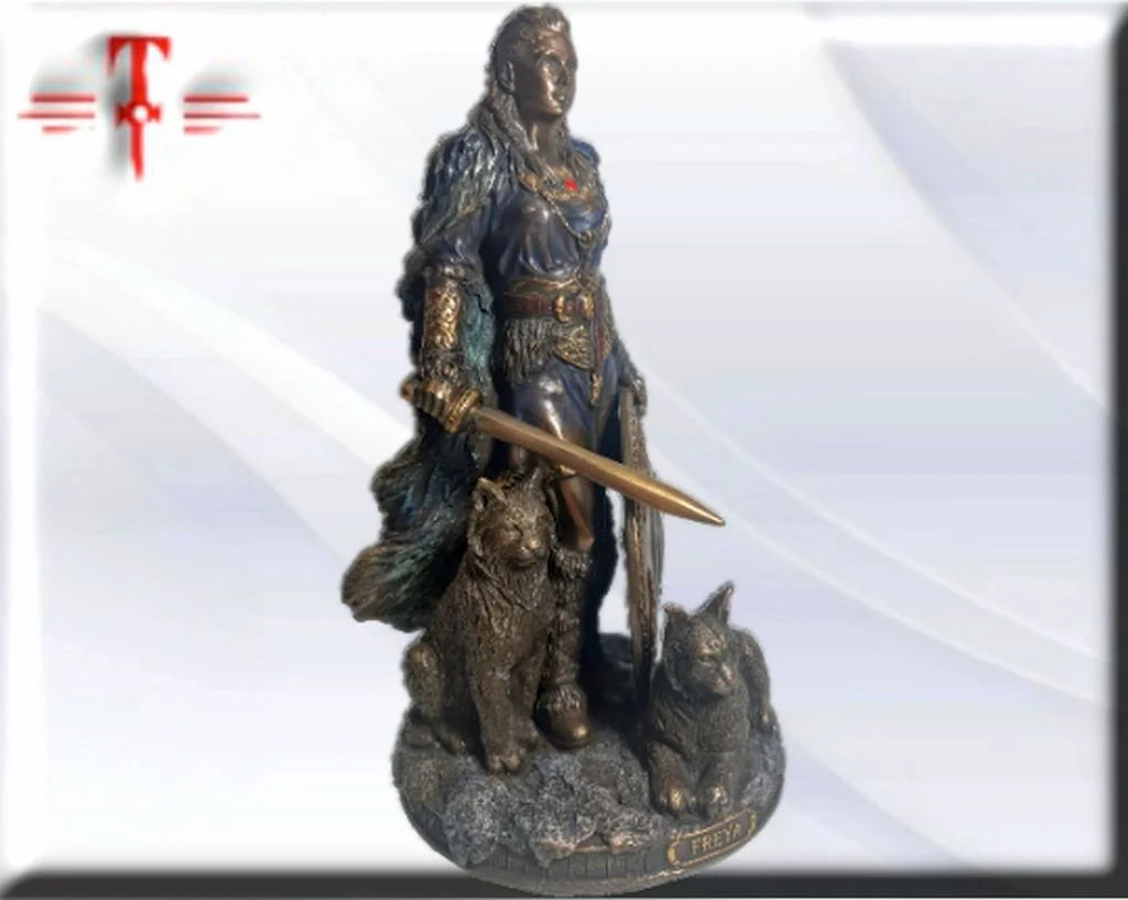 Statue des Gottes Dagda, mythologische Götter, esoterische und religiöse Gegenstände, handbemalt