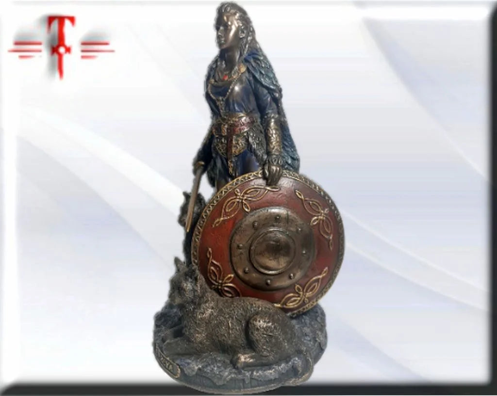 Statue des Gottes Dagda, mythologische Götter, esoterische und religiöse Gegenstände, handbemalt