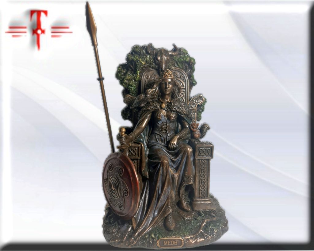 Statue des Gottes Dagda, mythologische Götter, esoterische und religiöse Gegenstände, handbemalt