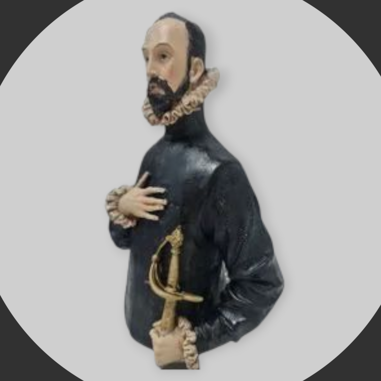Figura Hombre con la mano en el pecho El Greco