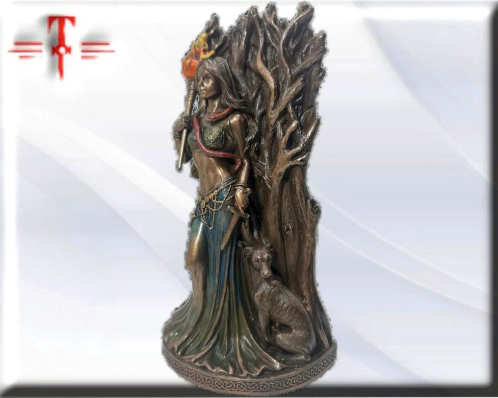 Statue des Gottes Dagda, mythologische Götter, esoterische und religiöse Gegenstände, handbemalt