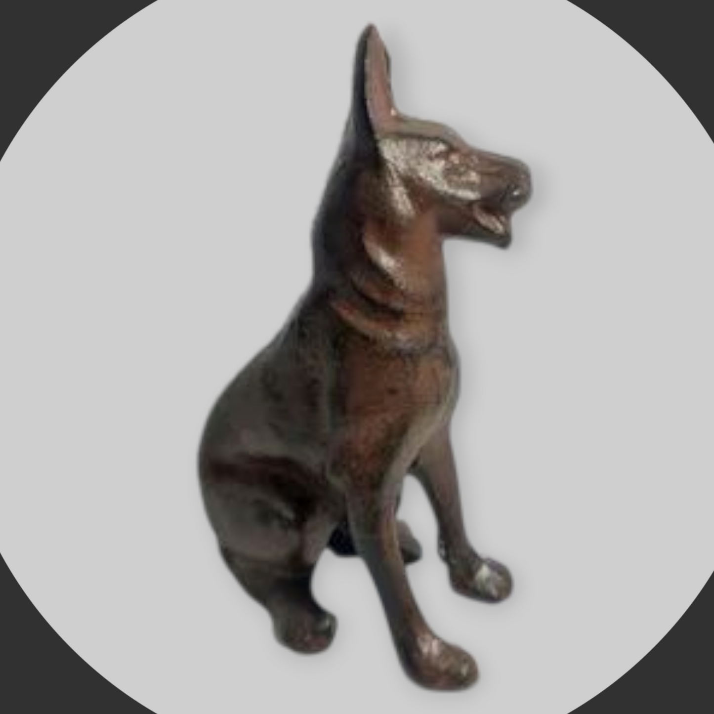 Perro hierro fundido