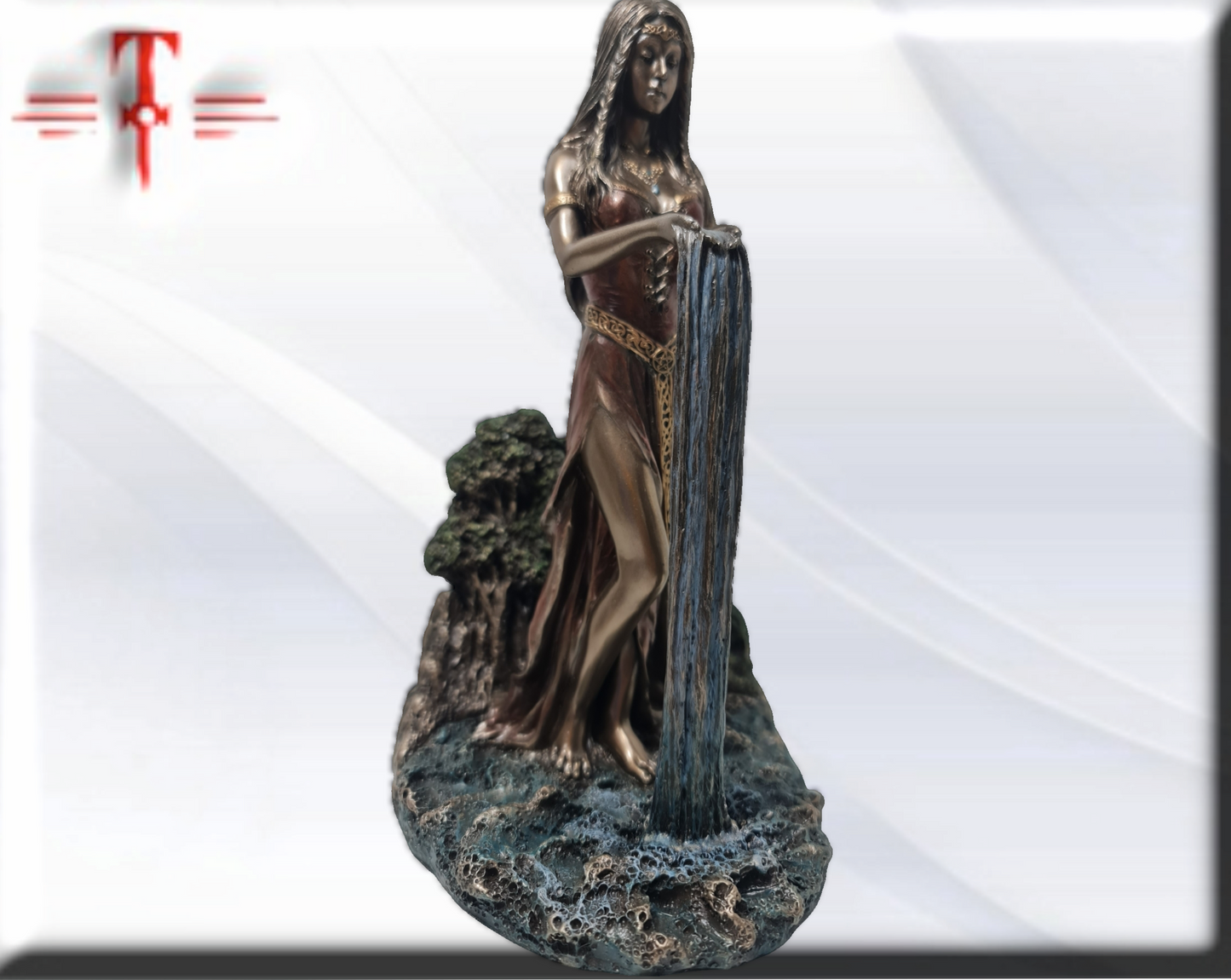 Statue des Gottes Dagda, mythologische Götter, esoterische und religiöse Gegenstände, handbemalt