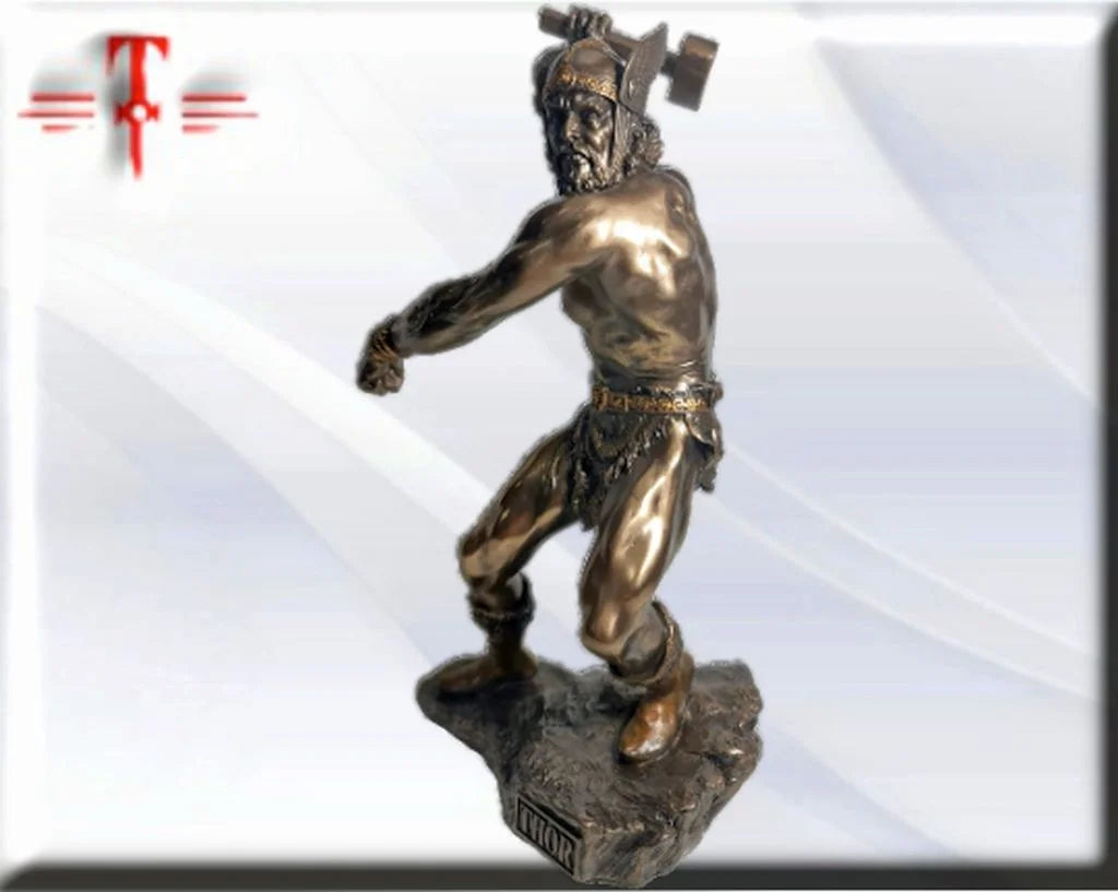 Statue des Gottes Dagda, mythologische Götter, esoterische und religiöse Gegenstände, handbemalt