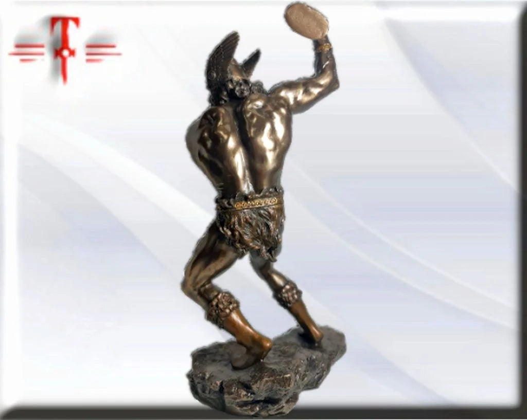 Statue des Gottes Dagda, mythologische Götter, esoterische und religiöse Gegenstände, handbemalt